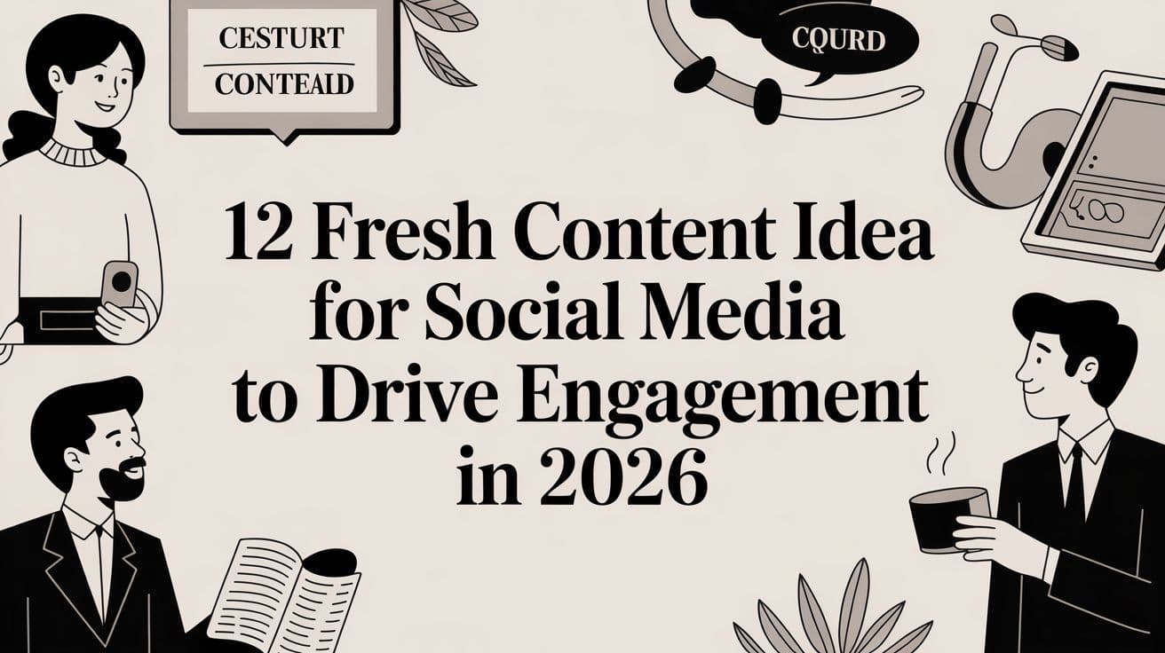 Featured image for: 12 Fresh Content Idea for Social Media to Drive Engagement in 2026