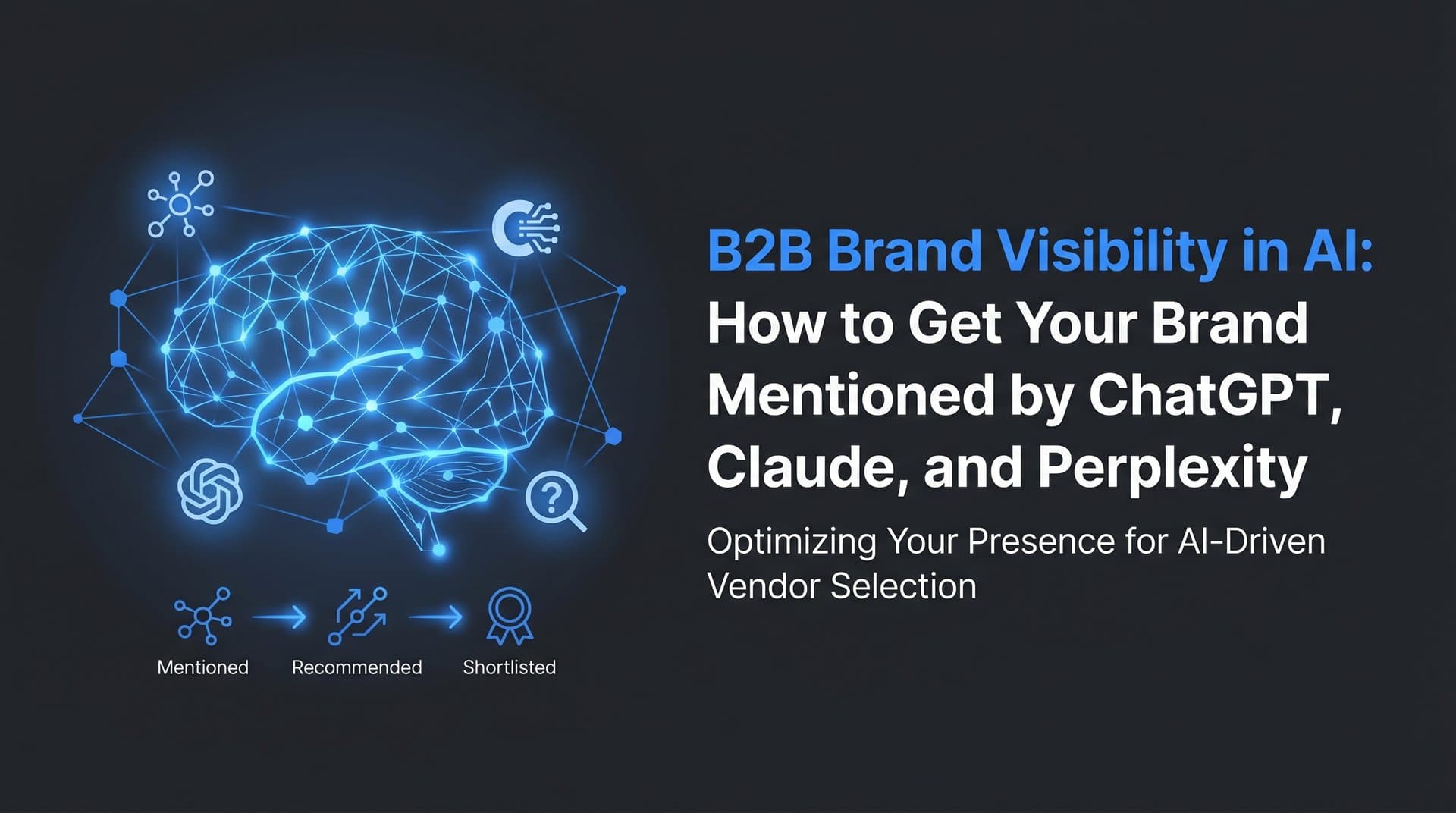 Featured image for: B2B Brand Visibility in AI: How to Get Your Brand Mentioned by ChatGPT, Claude, and Perplexity