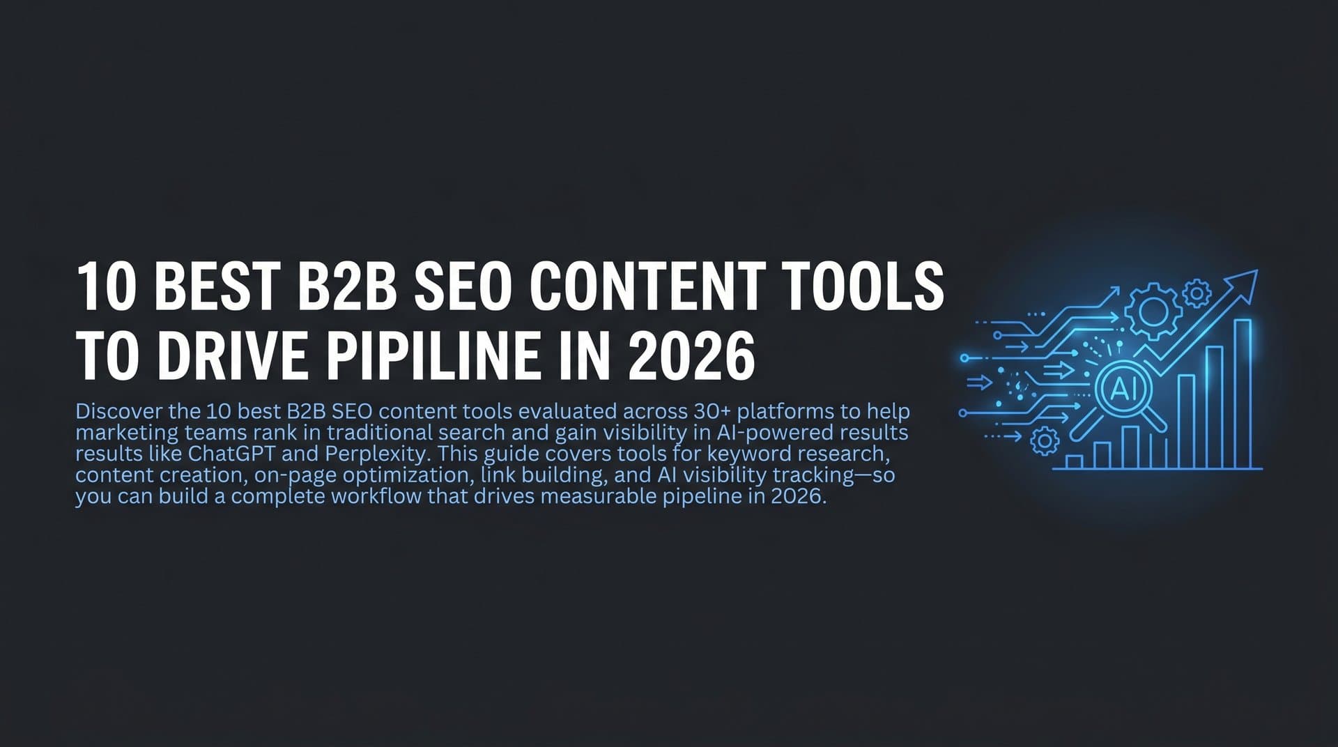 Featured image for: 10 Best B2B SEO Content Tools to Drive Pipeline in 2026