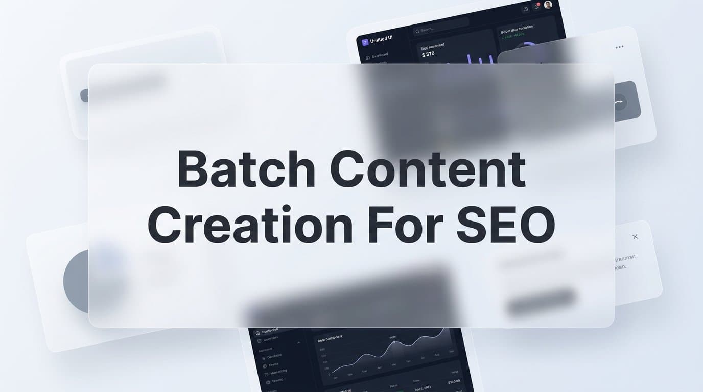 Featured image for: Batch Content Creation for SEO: A Step-by-Step System That Scales