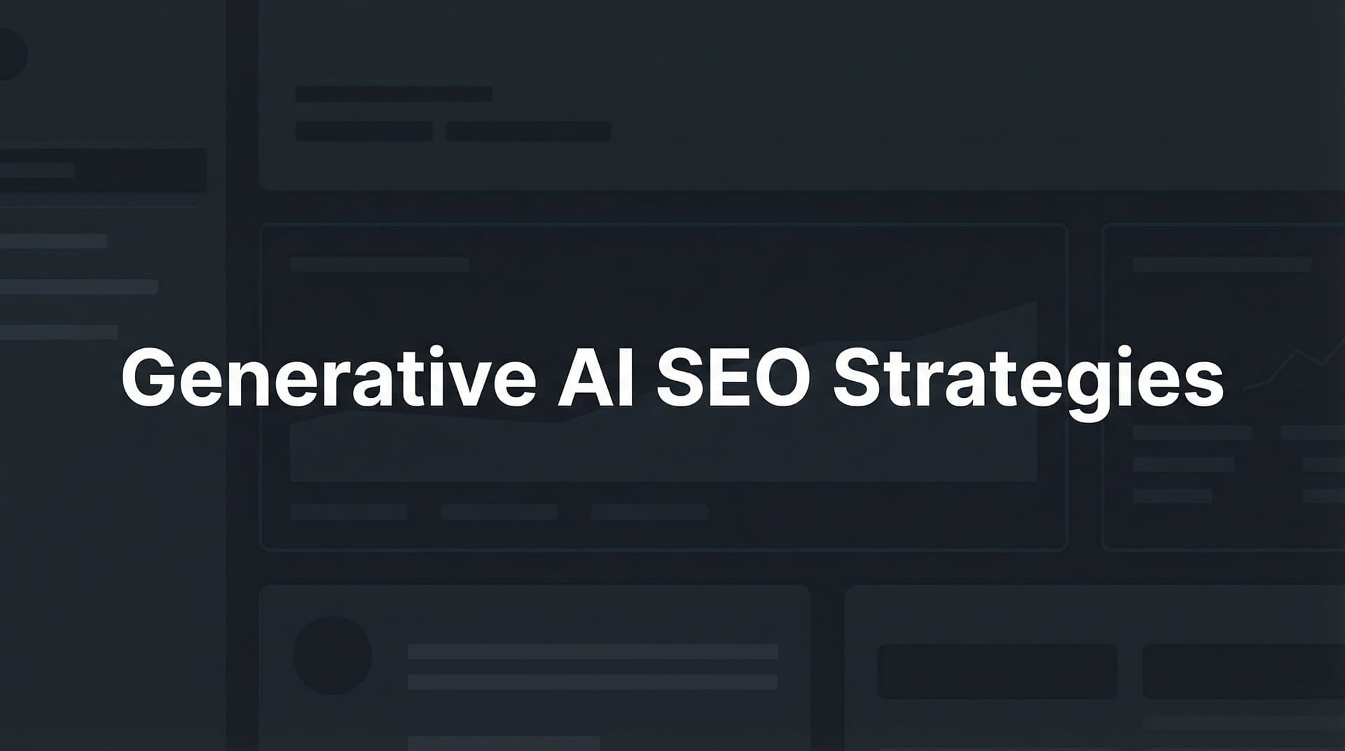 Featured image for: 7 Generative AI SEO Strategies to Dominate Search in 2026