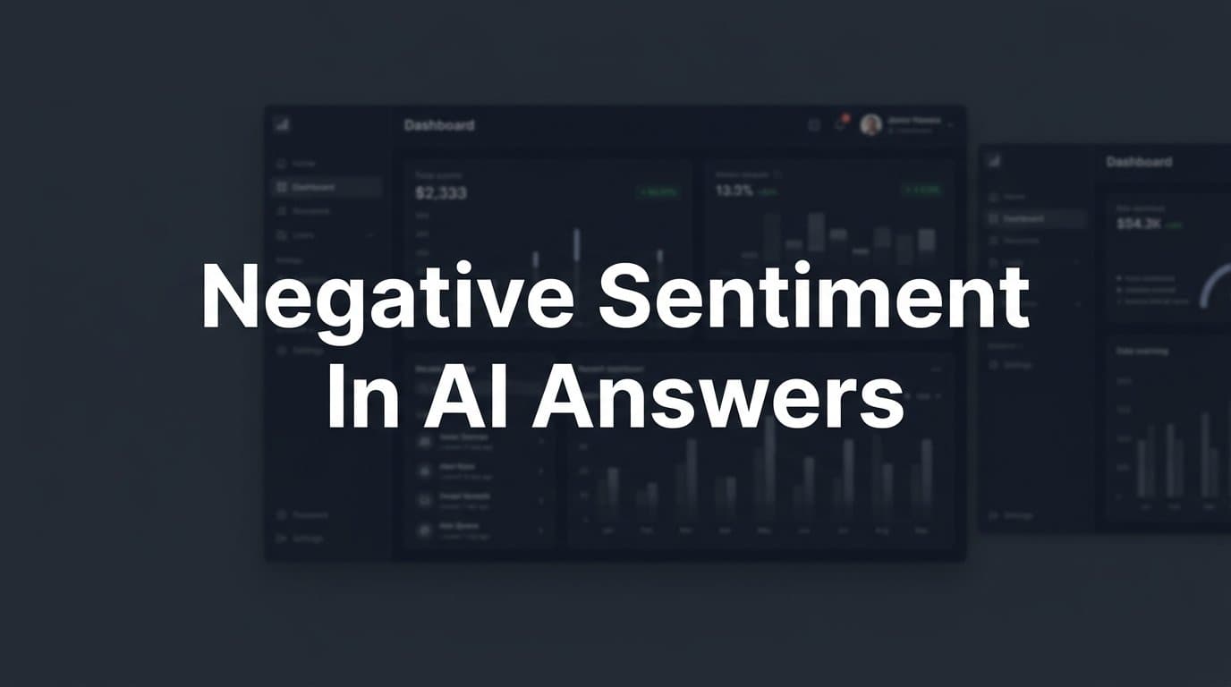 Featured image for: How to Detect and Fix Negative Sentiment in AI Answers About Your Brand
