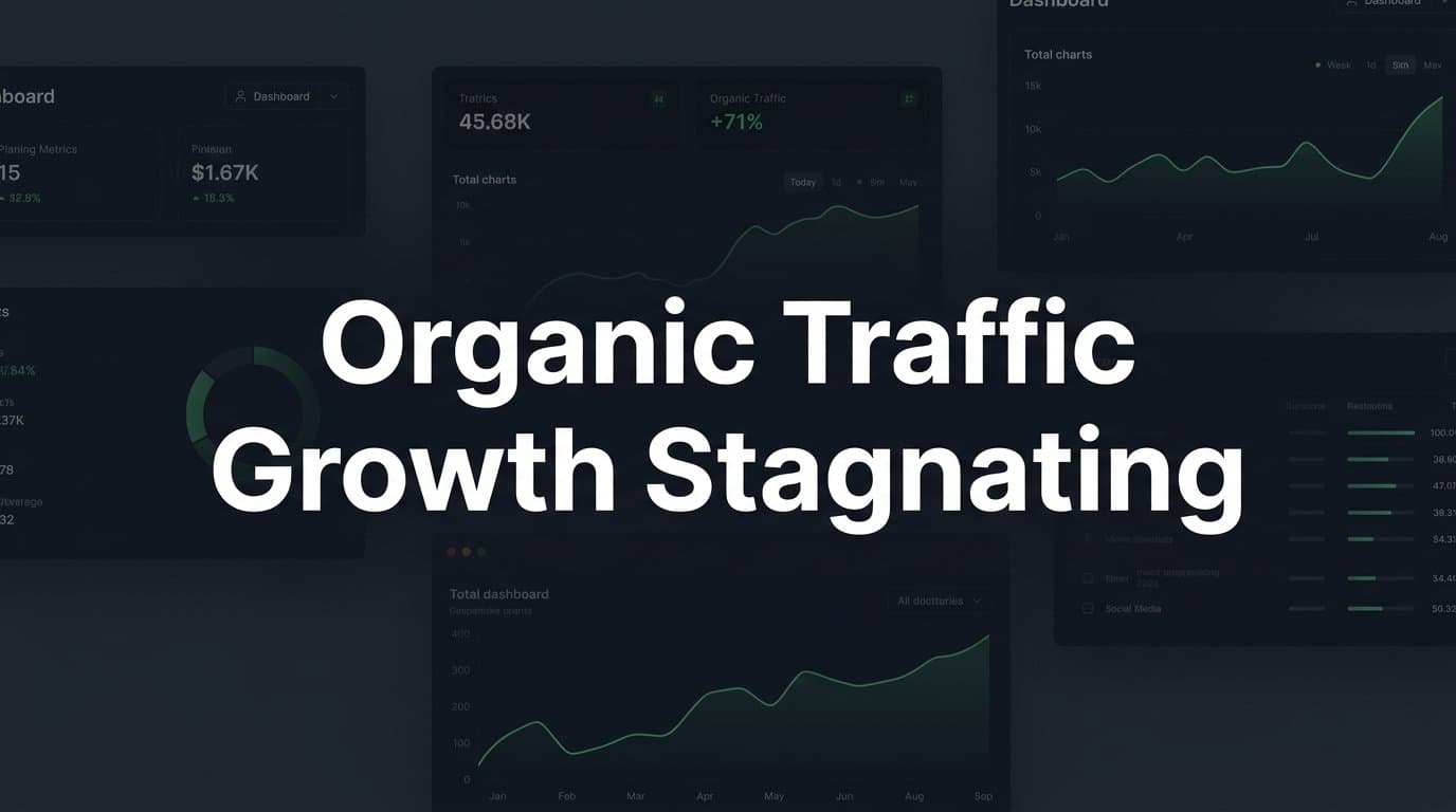 Featured image for: Why Is Your Organic Traffic Growth Stagnating? (And How to Fix It)