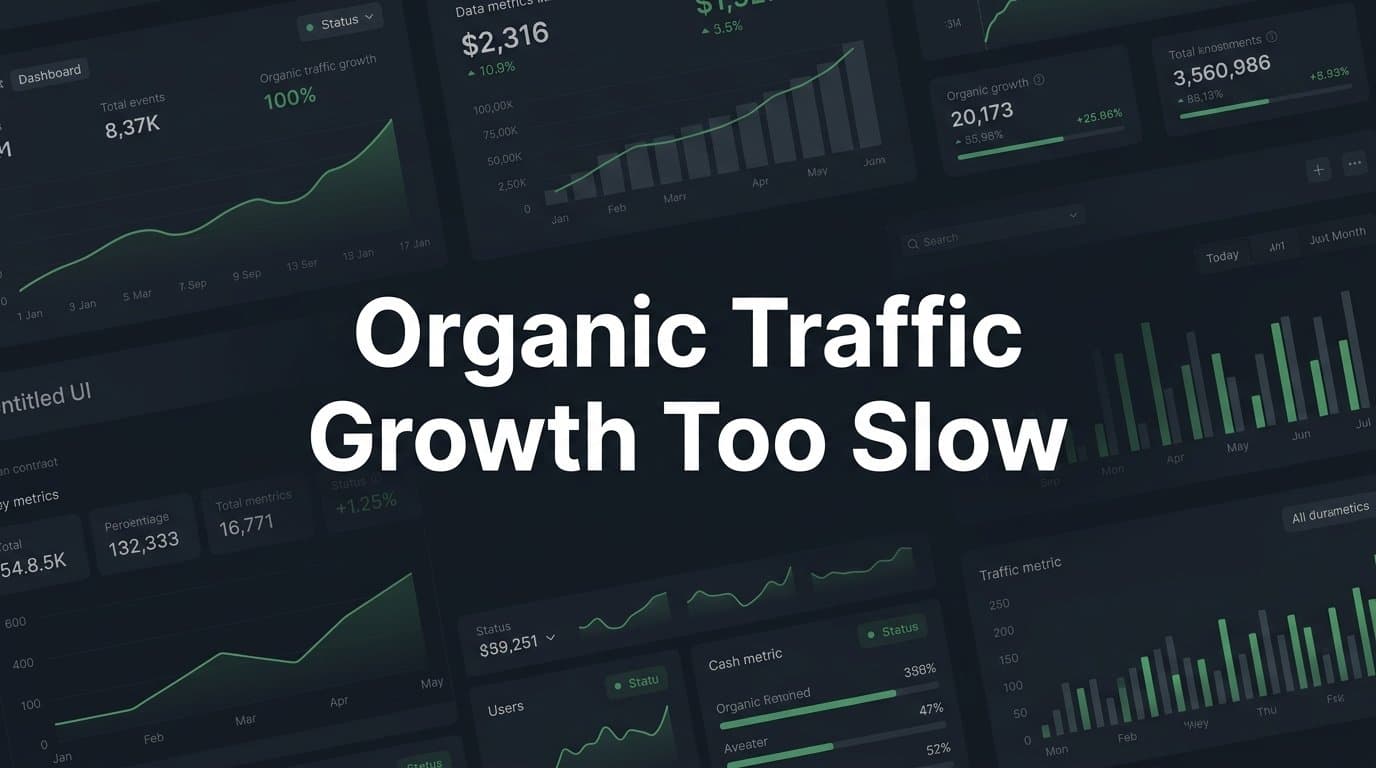 Featured image for: 8 Proven Strategies to Fix Organic Traffic Growth That's Too Slow