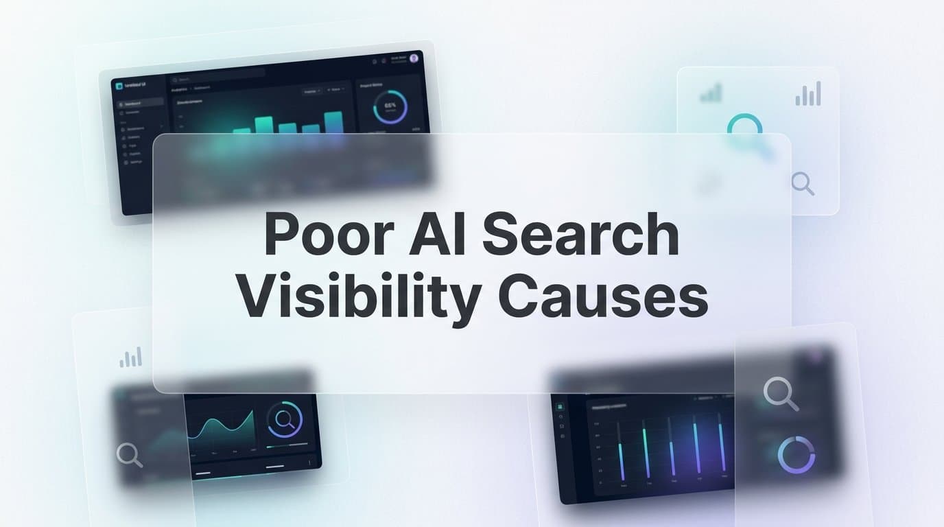 Featured image for: Poor AI Search Visibility Causes: Why AI Models Ignore Your Brand (And How to Fix It)
