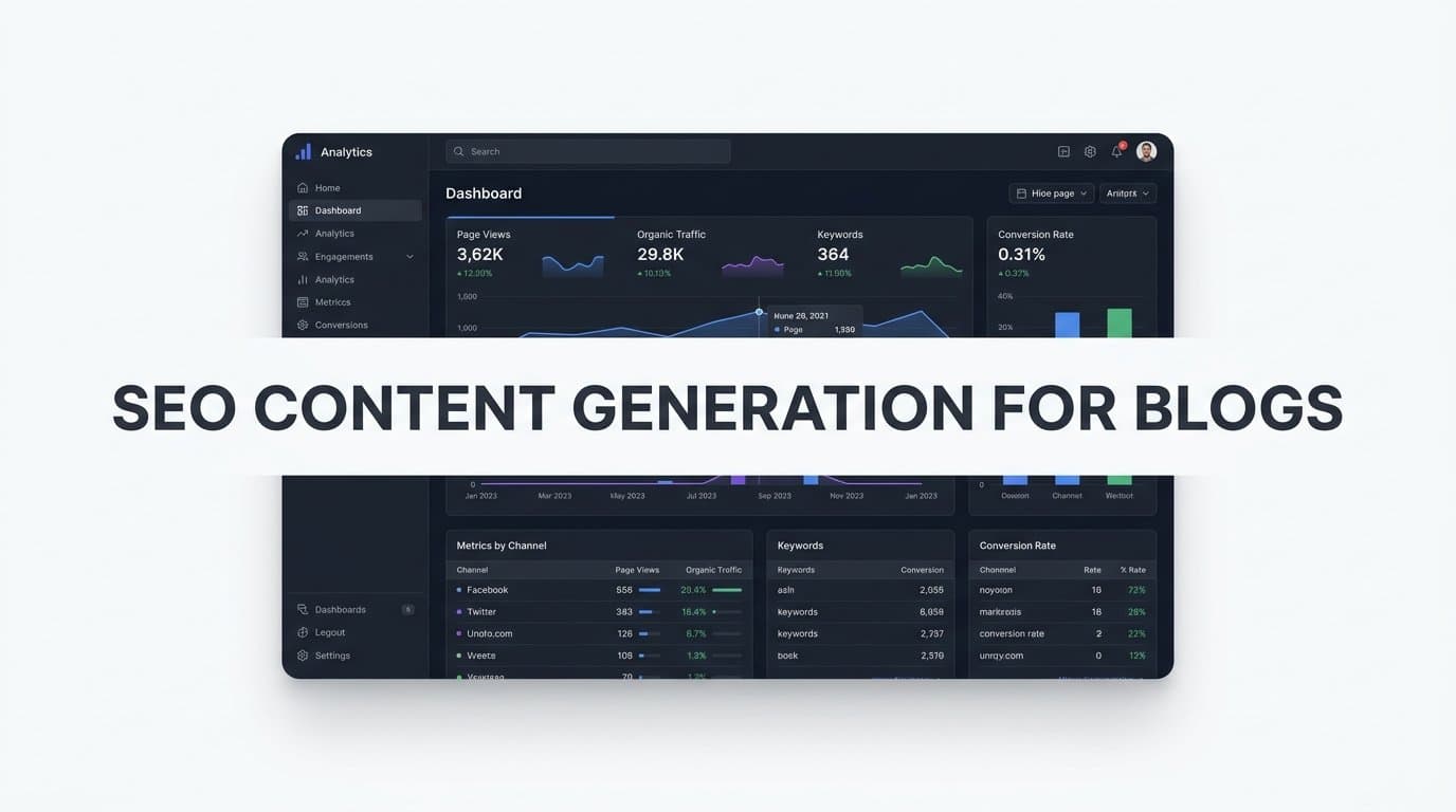 Featured image for: SEO Content Generation for Blogs: A Step-by-Step Guide to Ranking and AI Visibility