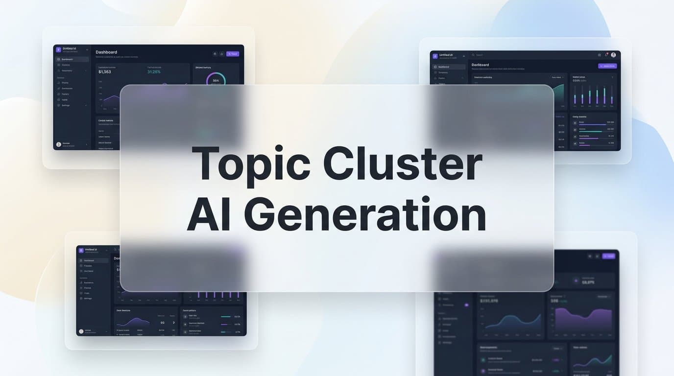 Featured image for Topic Cluster AI Generation: A Step-by-Step Guide to Building Authority at Scale